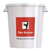 DEN BRAVEN Míchací kbelík 30 litrů bíý s potiskem